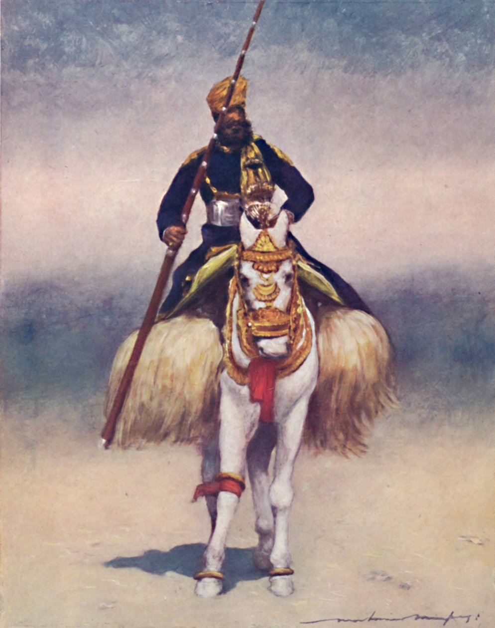 En retainer från Alwar, 1903 av Mortimer Ludington Menpes