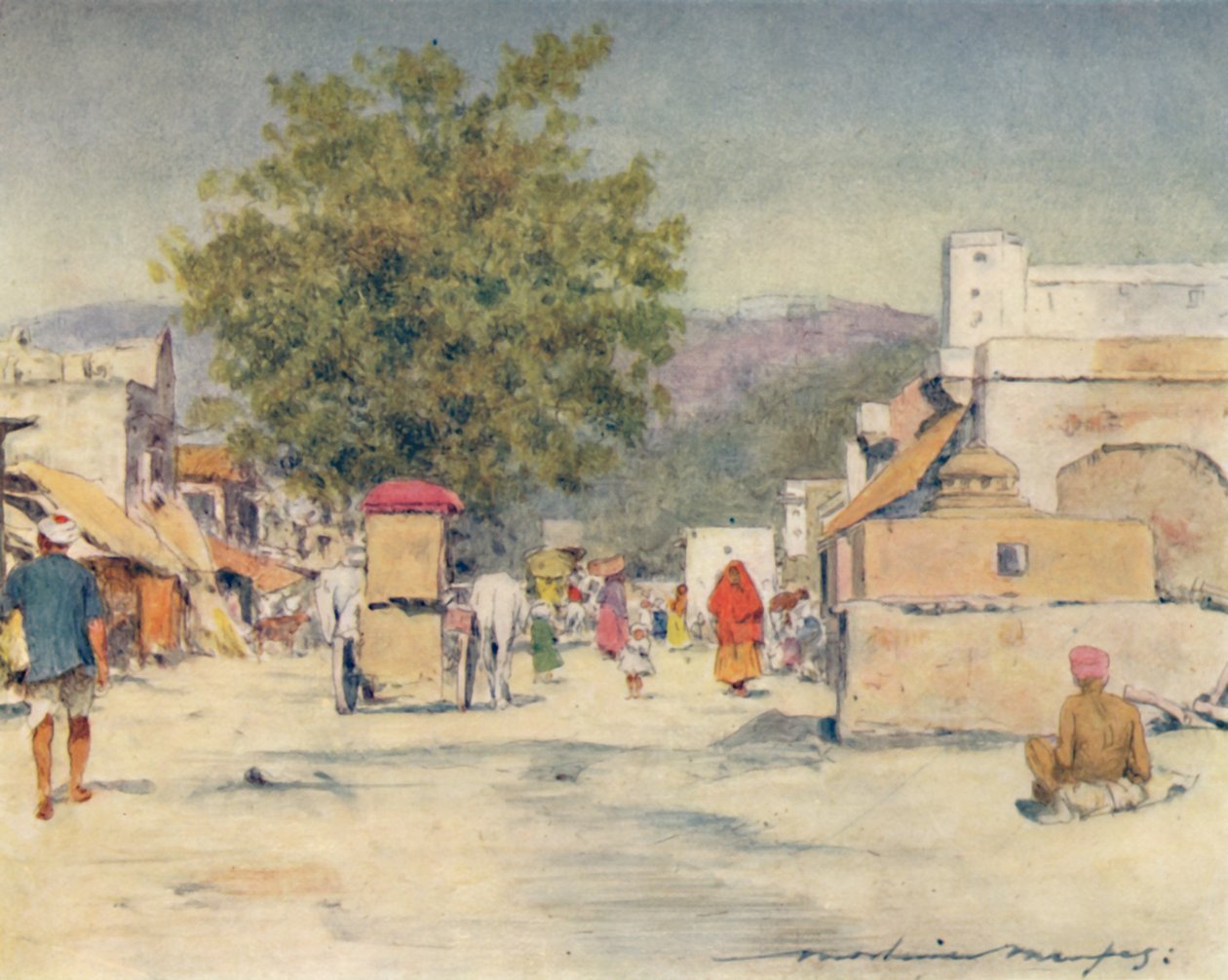 I staden Jeypore, 1905 av Mortimer Ludington Menpes