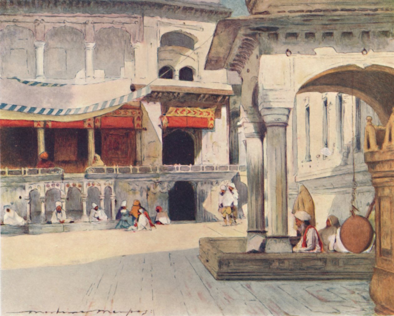 I templet i Amritsar, 1905 av Mortimer Ludington Menpes