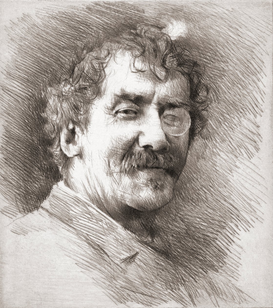 James McNeill Whistler, porträtt. av Mortimer Ludington Menpes