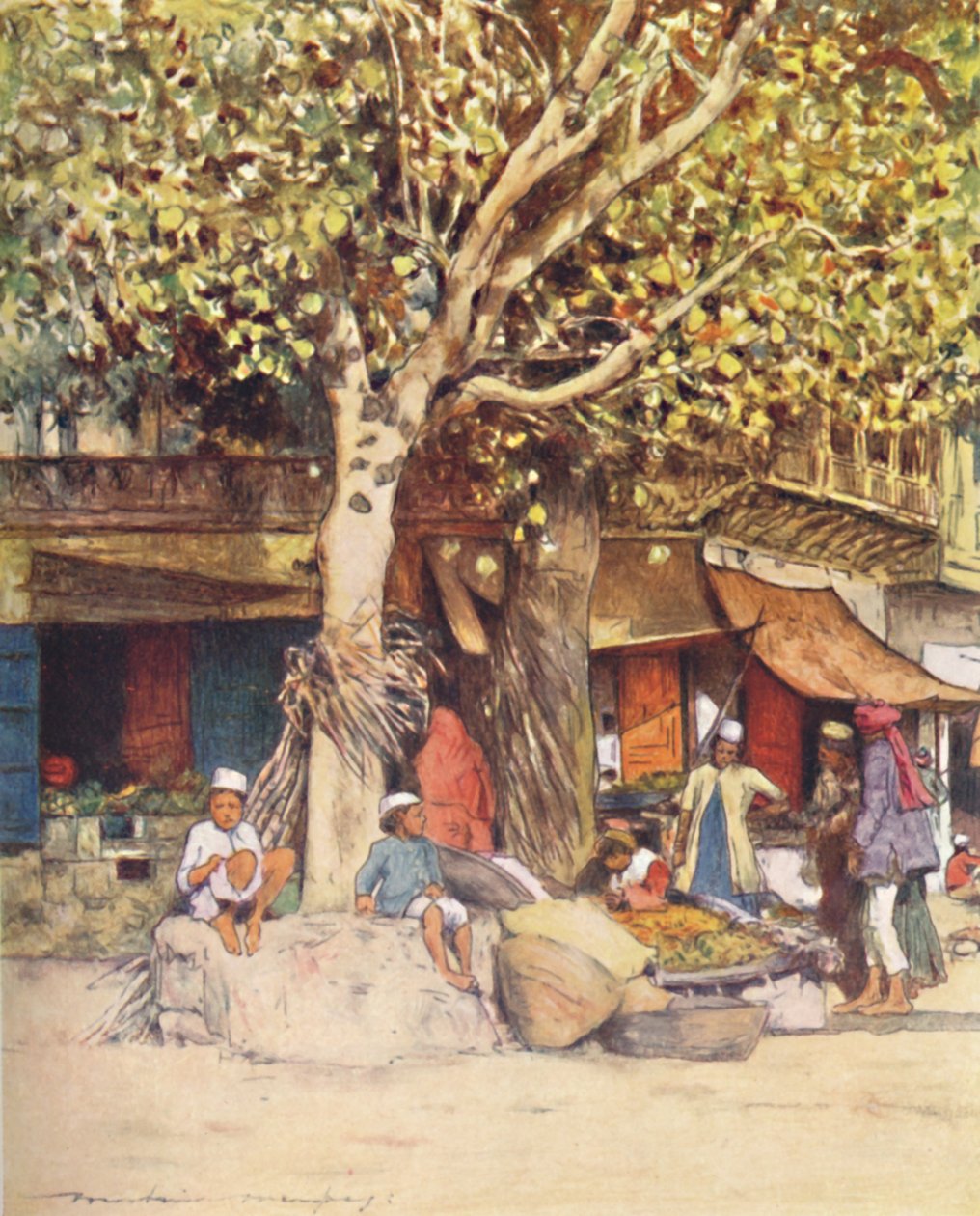 Mid-Day, Delhi, 1905 av Mortimer Ludington Menpes