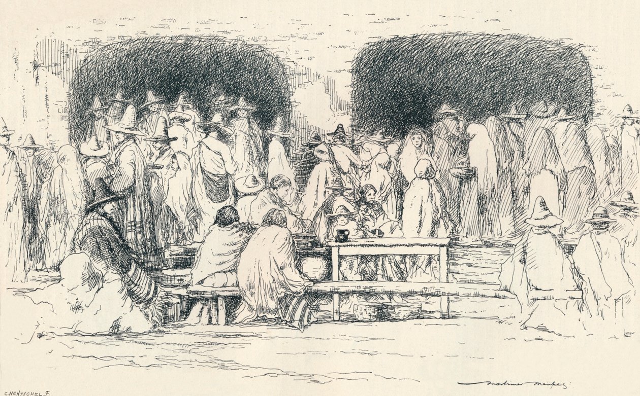 Mitt på dagen i Puebla, c1895, 1896 av Mortimer Ludington Menpes