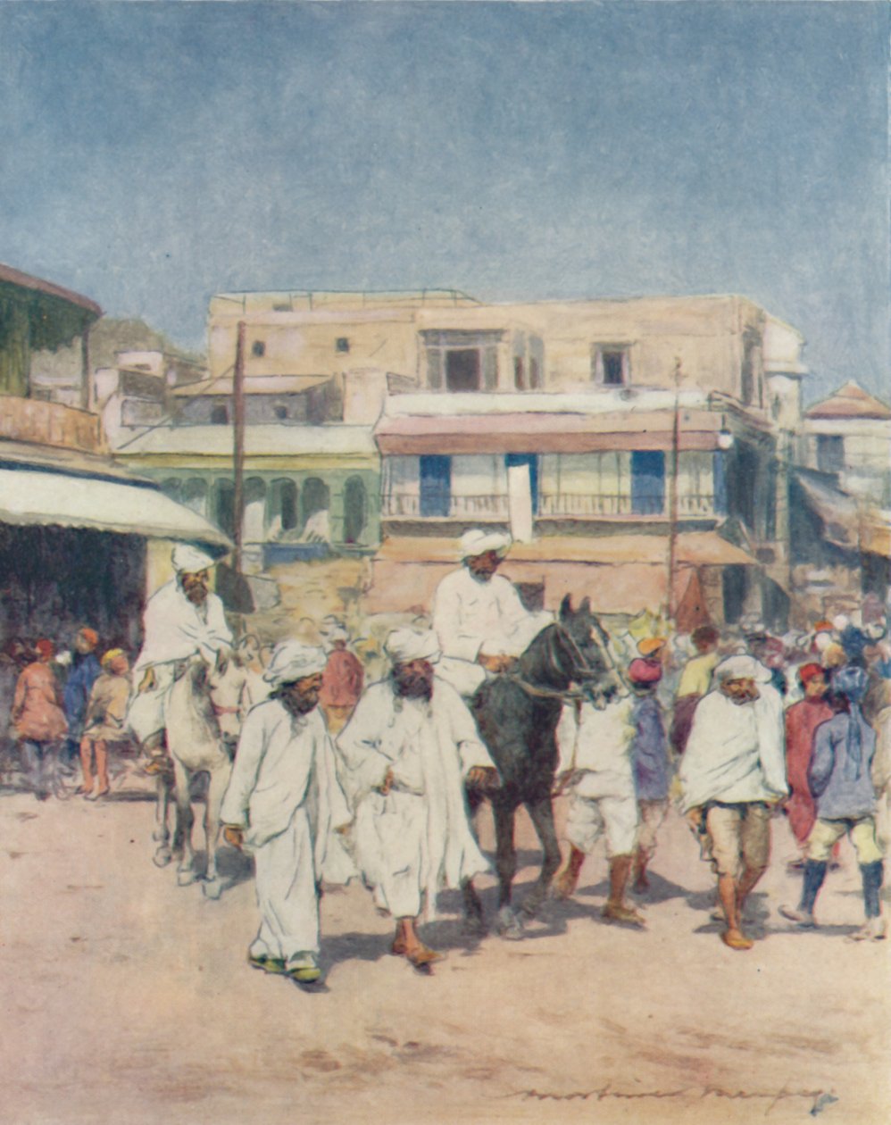Infödda hövdingar i Delhi, 1905 av Mortimer Ludington Menpes