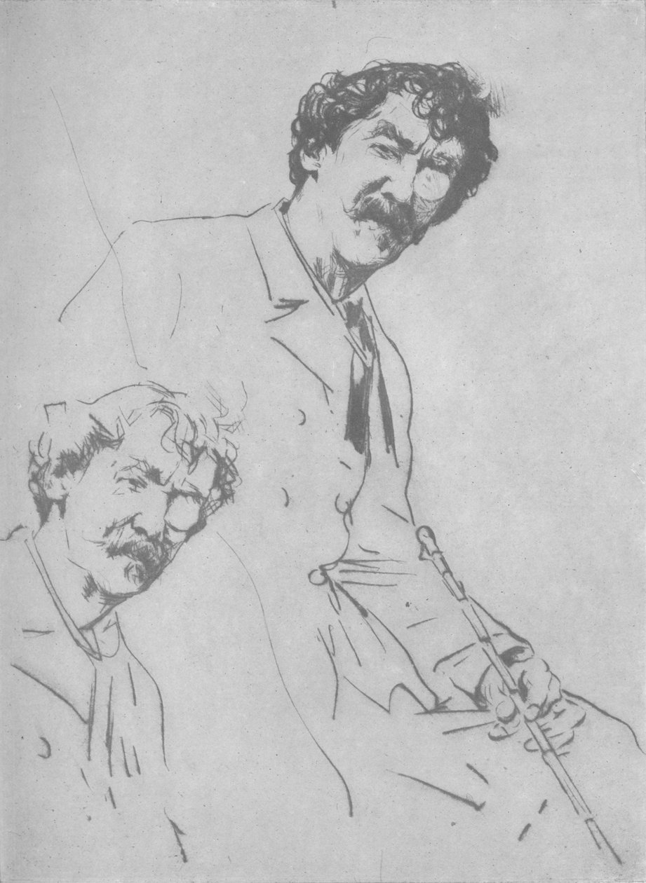 Porträttstudier, c1880, 1904 av Mortimer Ludington Menpes