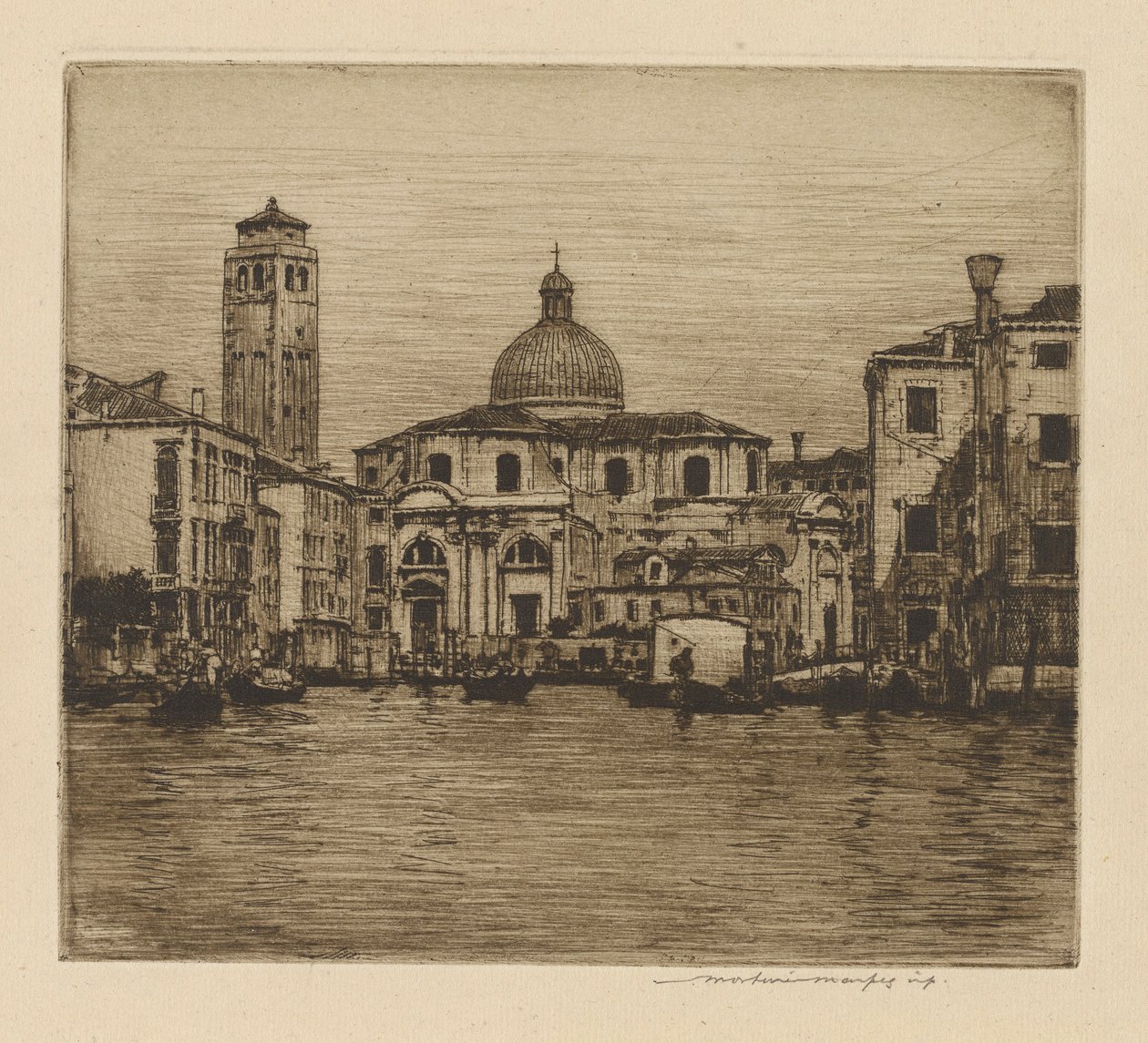Canal Grande visar tornet i St Geremia av Mortimer Menpes