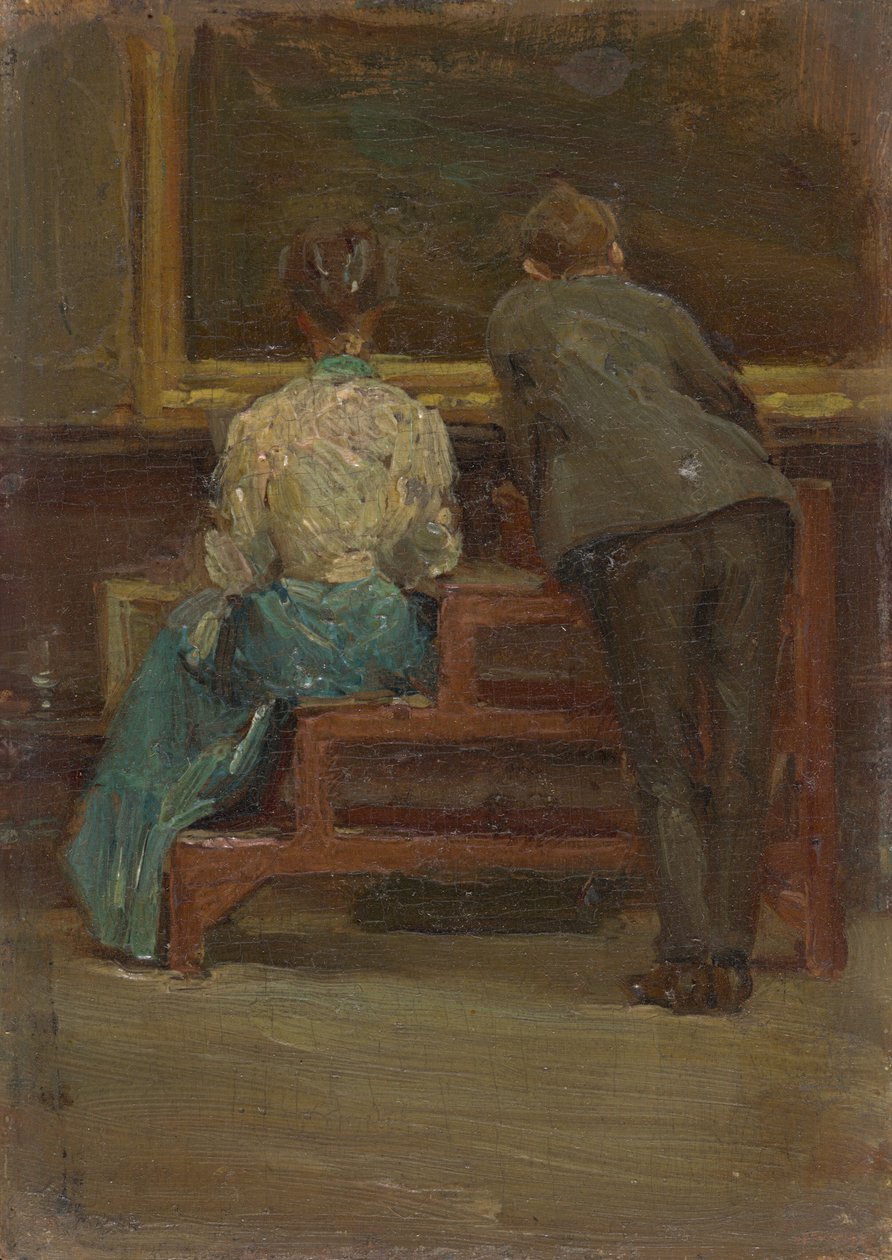 Charles Sheeler och Nina Allender, ca. 1906. av Morton Livingston Schamberg