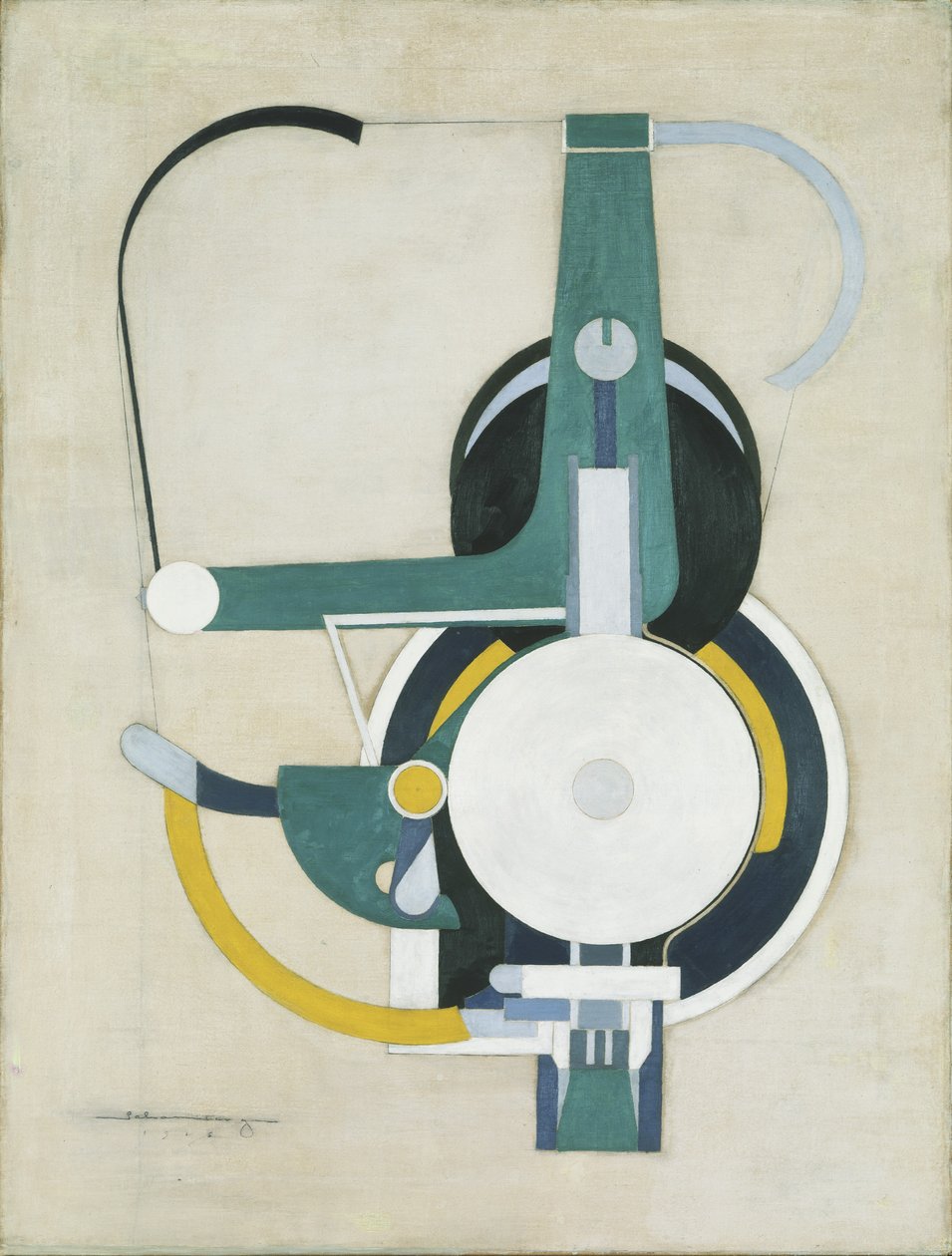 Målning (tidigare Maskin), 1916 av Morton Livingston Schamberg