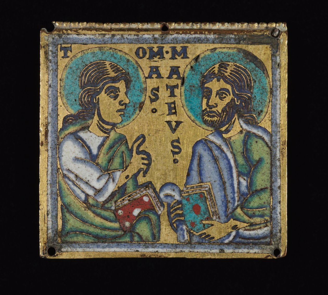 Plack föreställande St. Thomas och St. Matthew, c.1160 av Mosan School