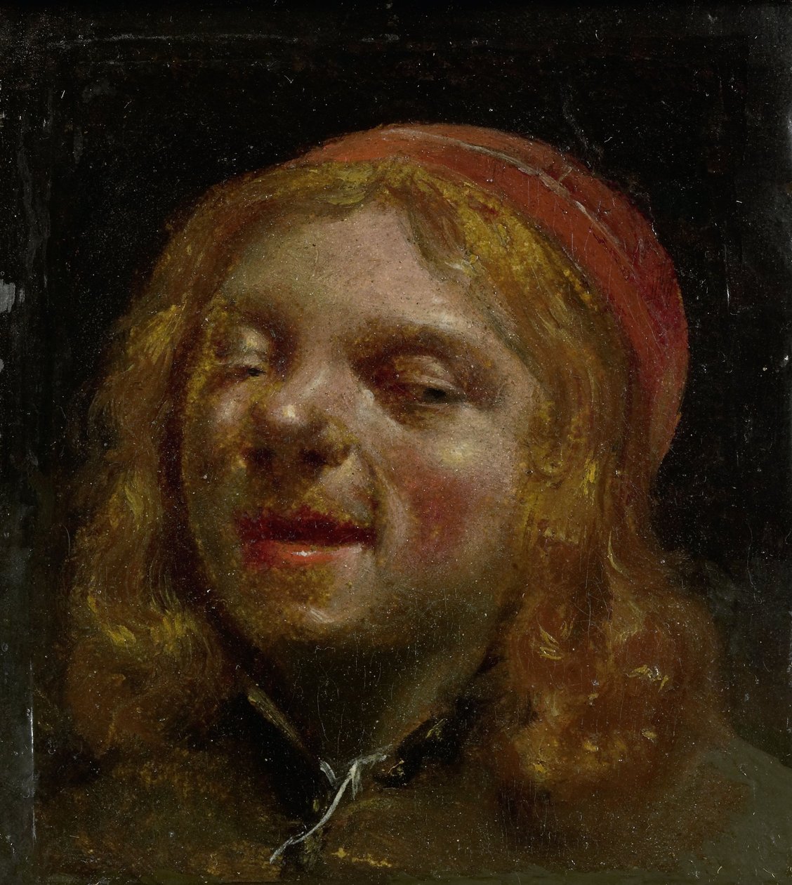 Självporträtt, Det så kallade porträttet av Jan Fabus, 1660-61 (olja på papper, h 8cm × b 7 av Moses Ter Borch