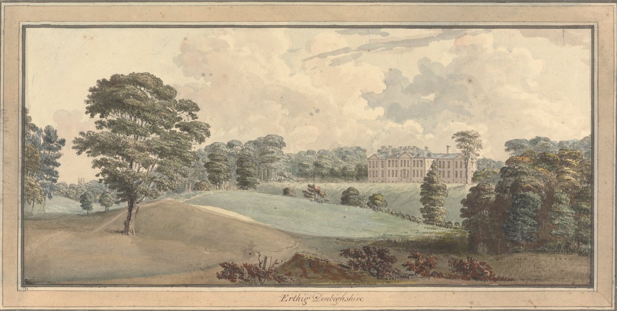 Utsikt över Ertiga, Denbighshire, Wales av Moses Griffith
