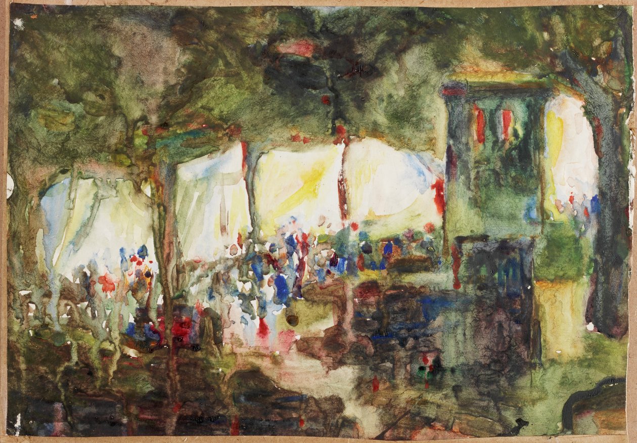 Mässan (akvarell på papper) av Moses J. Adams