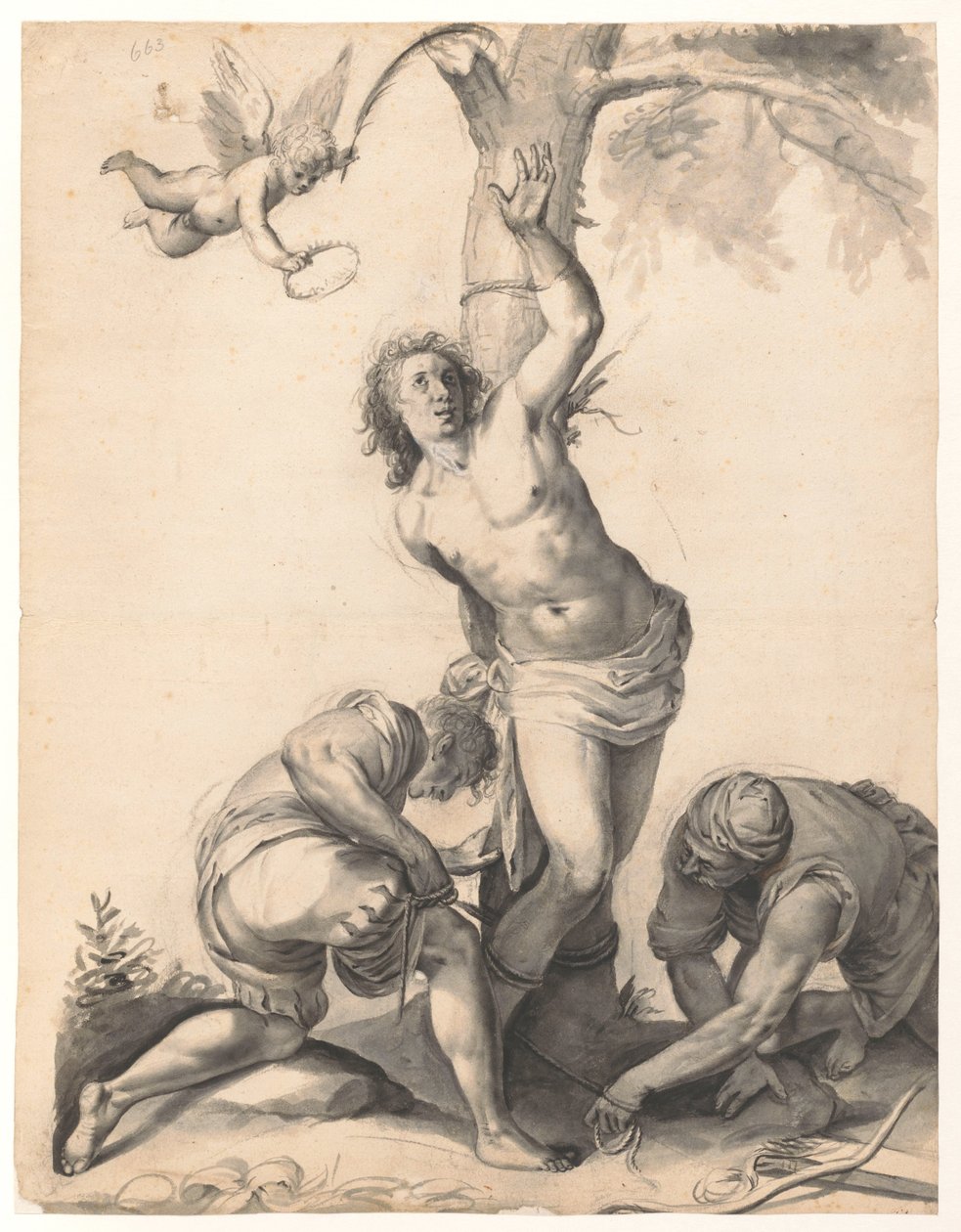 Sankt Sebastians martyrskap av Moses Ter Borch