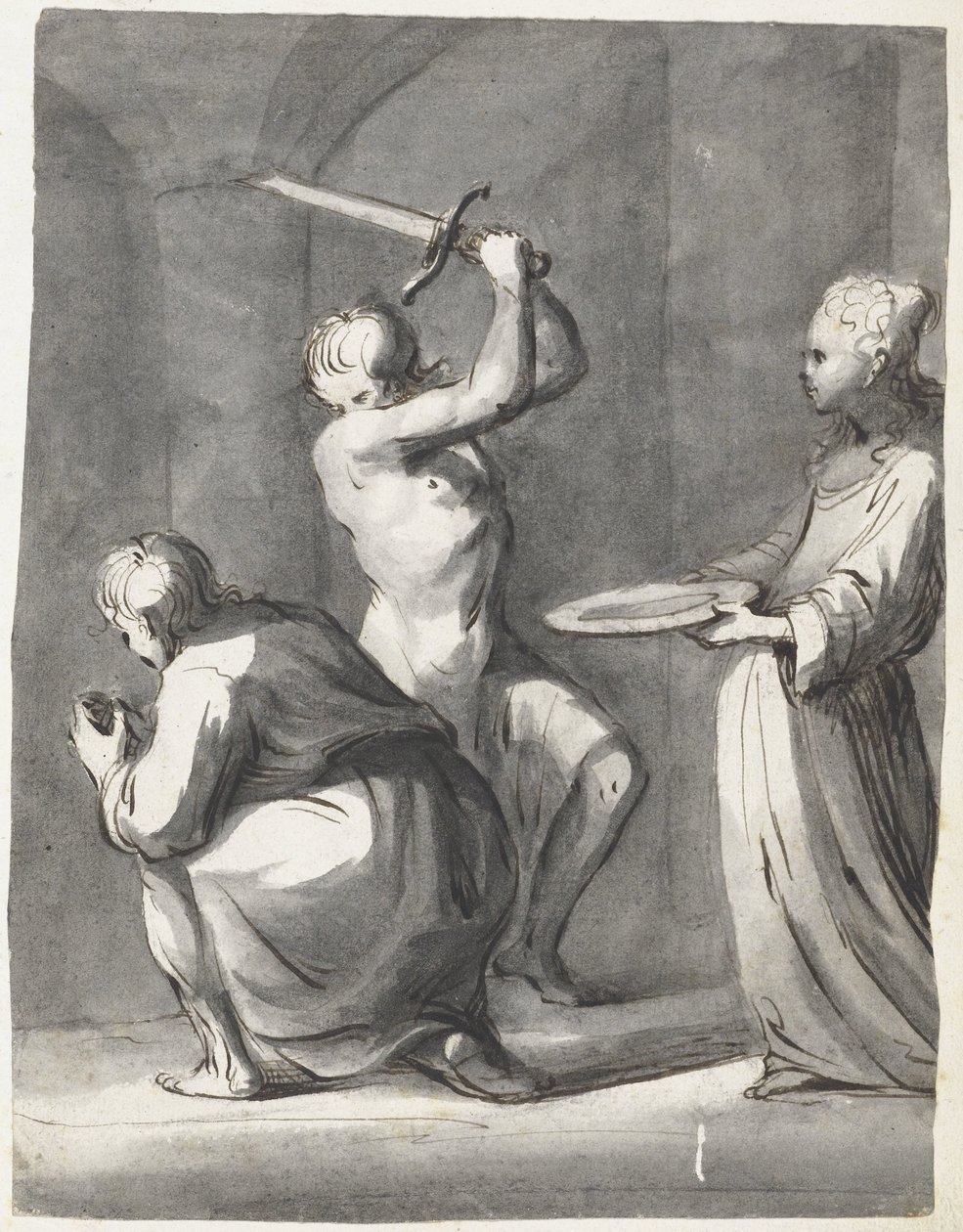 Halshuggning av Johannes Döparen av Moses Ter Borch