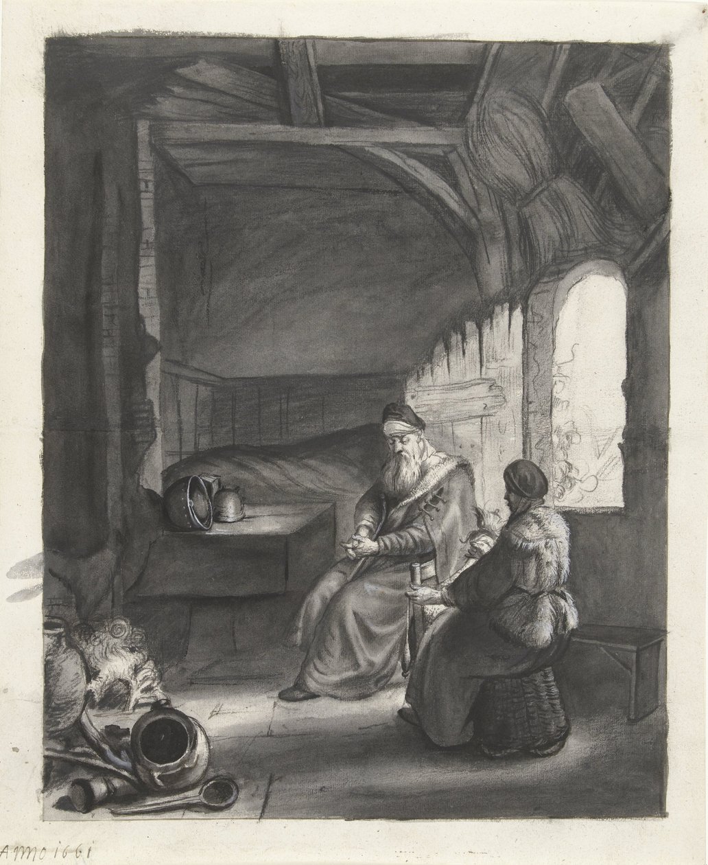 Tobit och Anna av Moses Ter Borch
