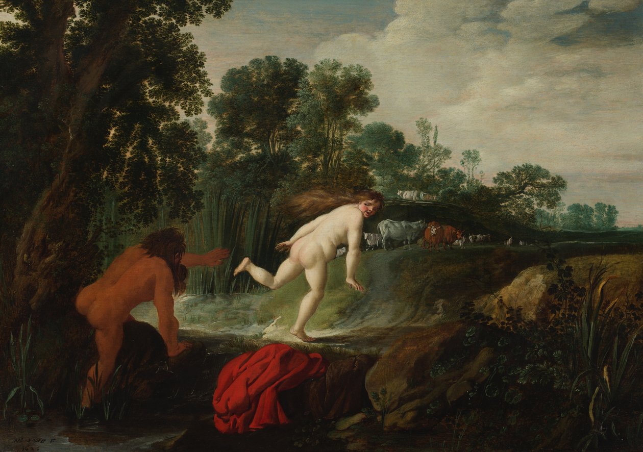 Alpheus och Arethusa av Moses van Uyttenbroeck