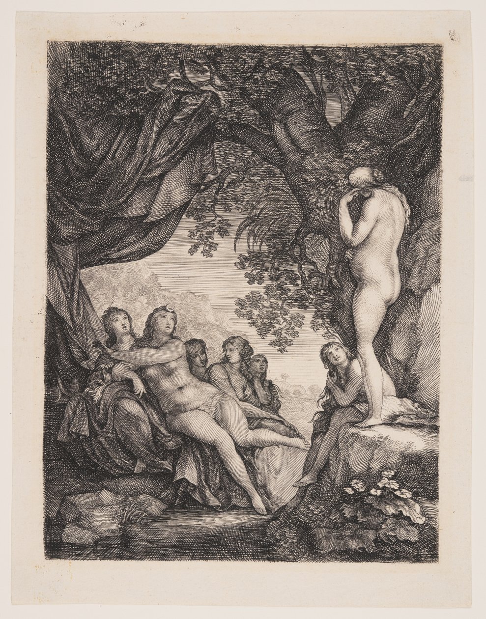 Diana och Callisto av Moses van Uyttenbroeck