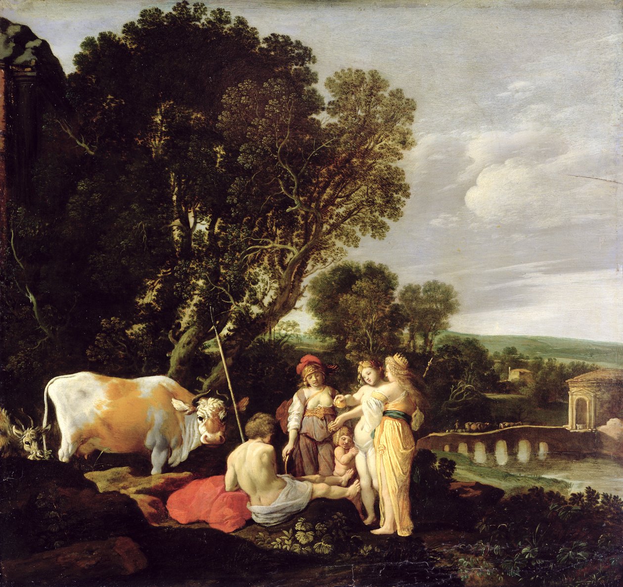 The Judgement of Paris, 1626  av Moyses or Moses Matheusz. van Uyttenbroeck