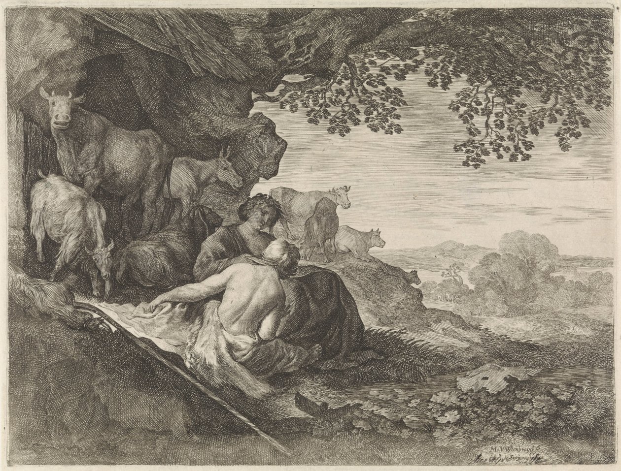 Herde och Herdinna av Moyses van Wtenbrouck