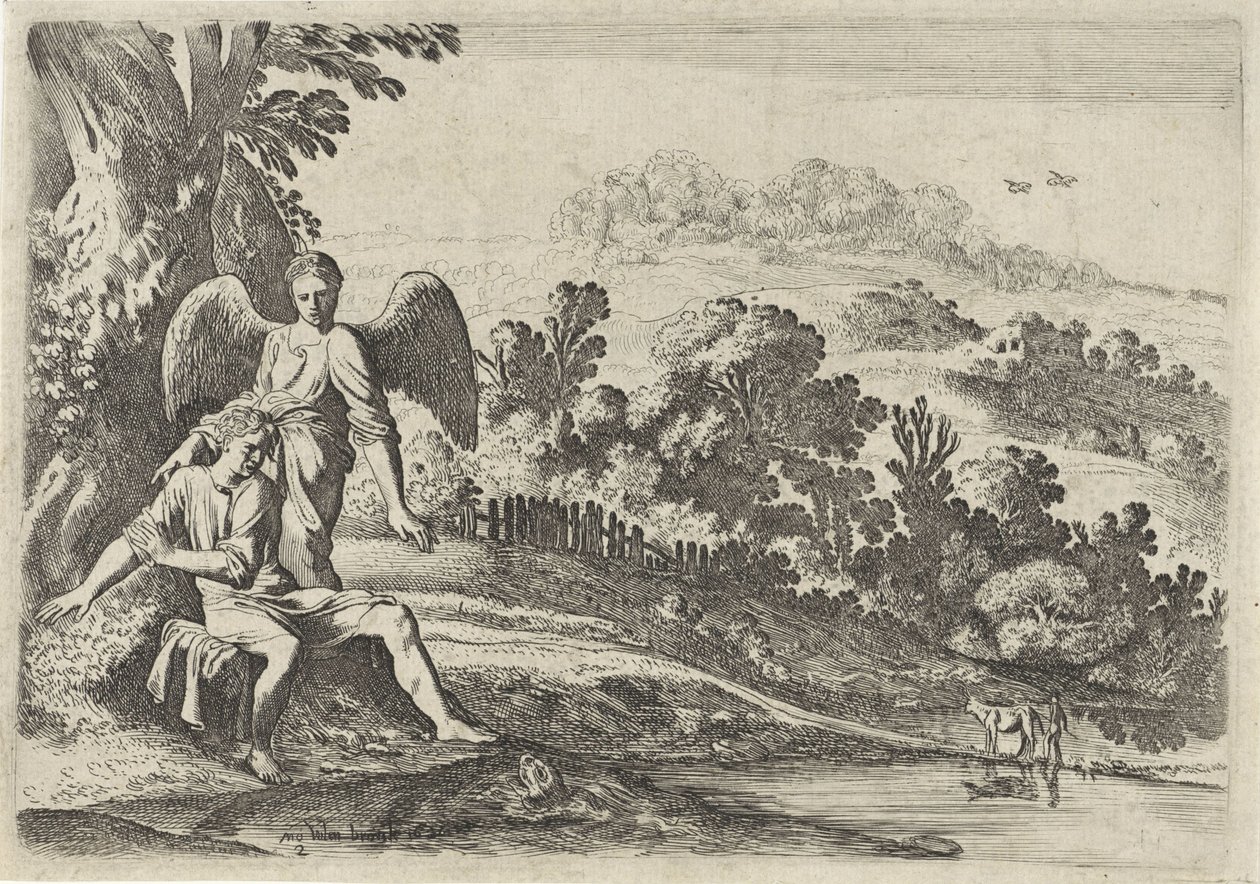 Tobias skräms av fisken The Story of Tobias (serietitel) av Moyses van Wtenbrouck