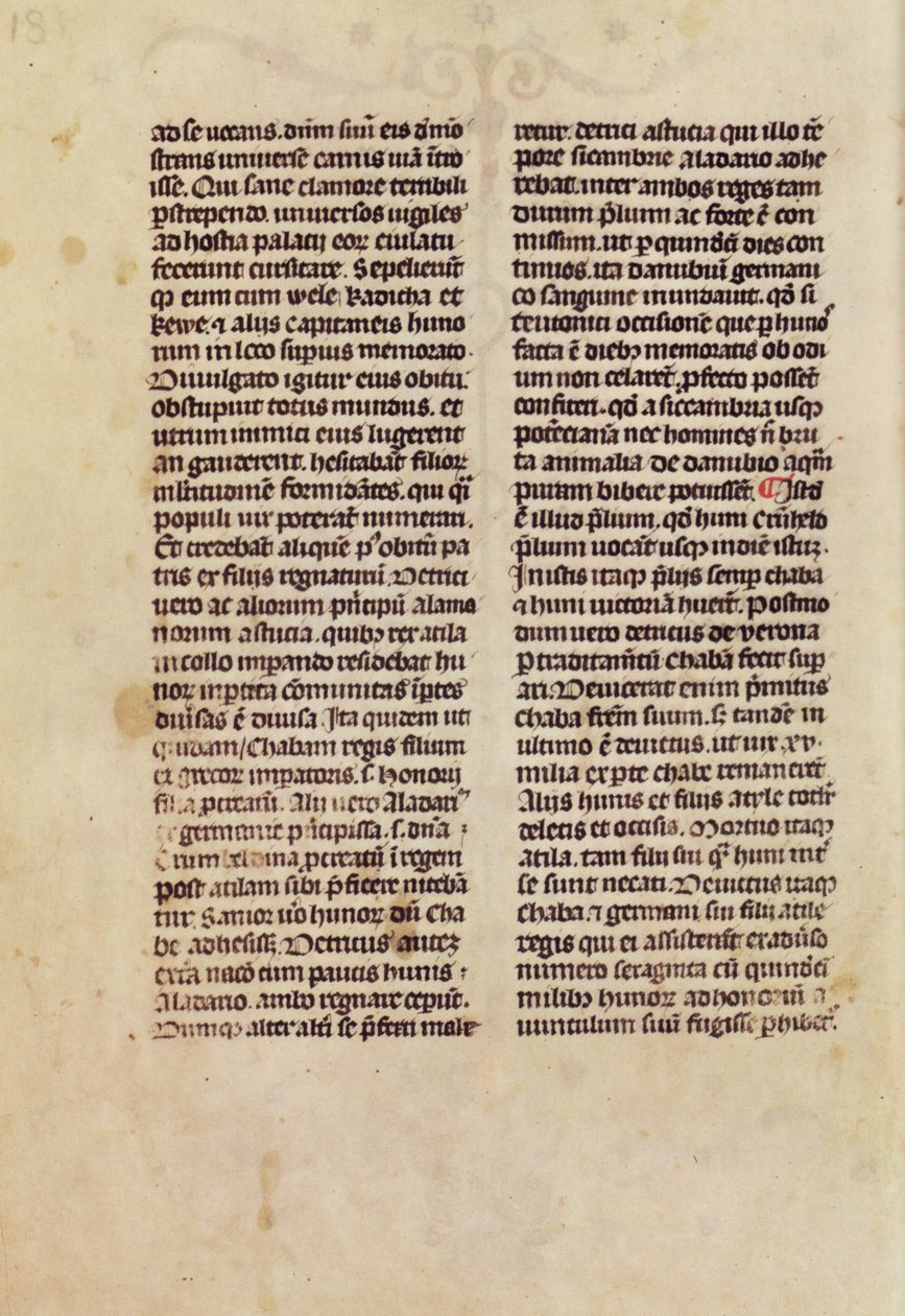 Upplyst krönika; Chronicon Pictum; Bildkrönika 18 av Márk Kálti