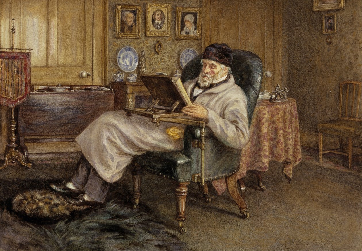 Thomas Carlyle, 1795 - 1881. Historiker och essäist av Helen Allingham
