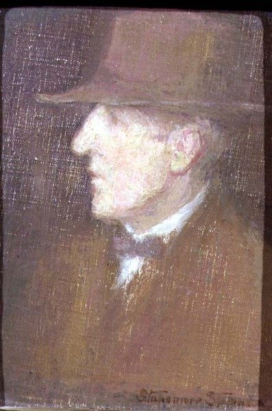 Porträtt av Robert Macaulay Stevenson (olja på duk) av Mrs Stanmore Leslie Dean Stevenson