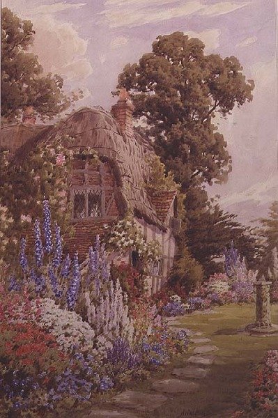 En stuga trädgård av Mrs. Walford