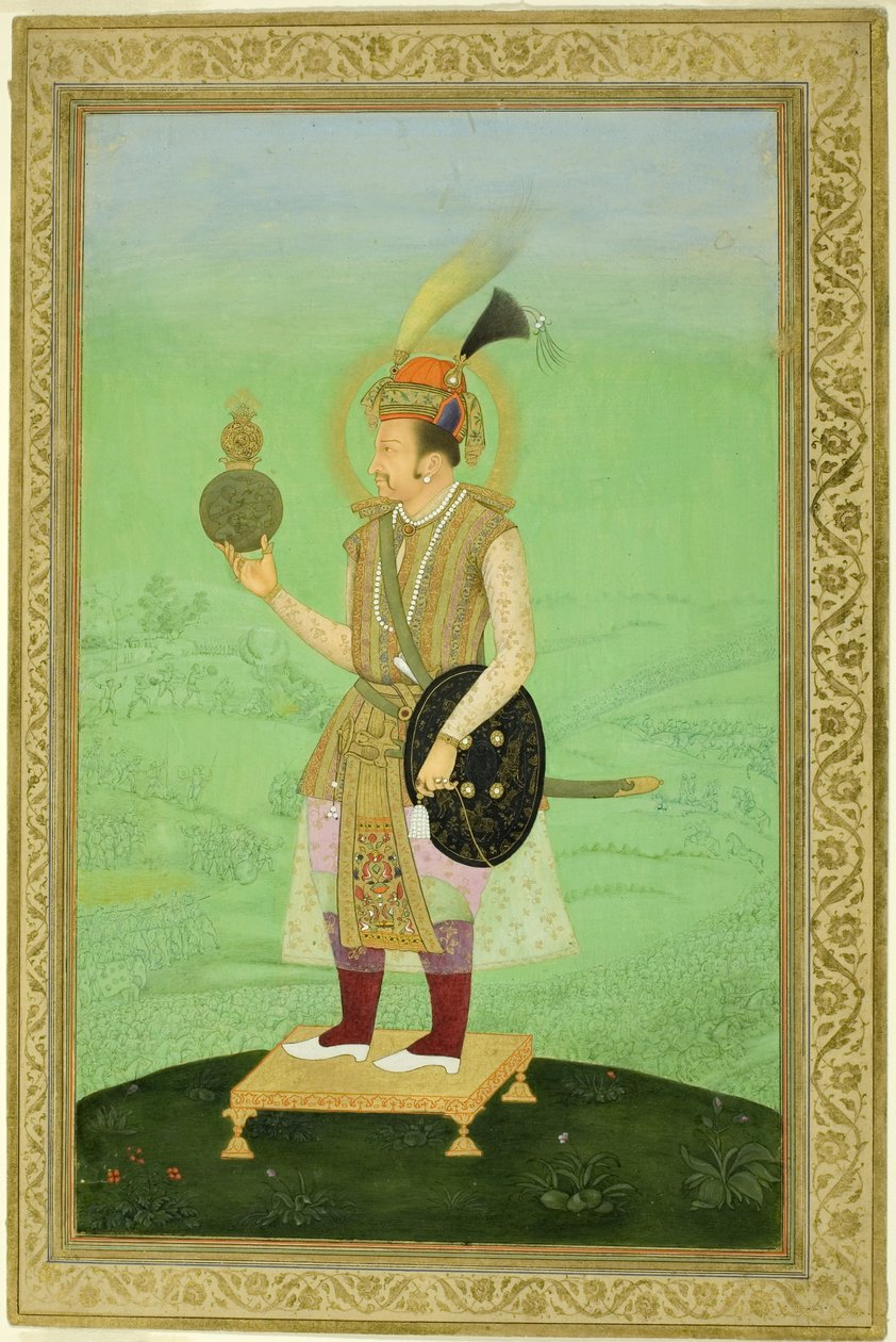 Porträtt av kejsar Jahangir, ca 1800 av Mughal School