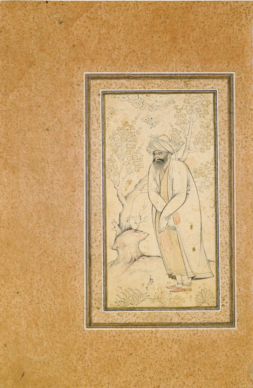 En stående dervisch av Muhammad Muhsin