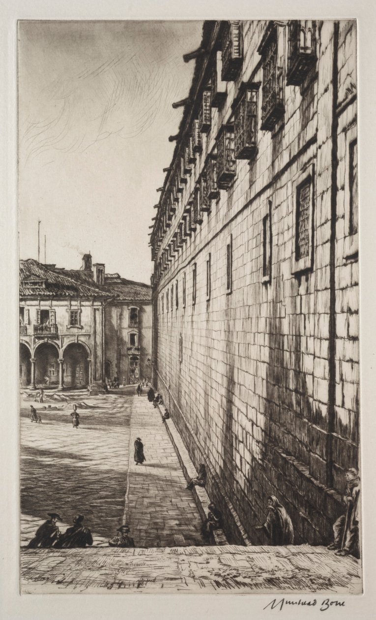 Klostret San Payo, Santiago de Compostela av Muirhead Bone