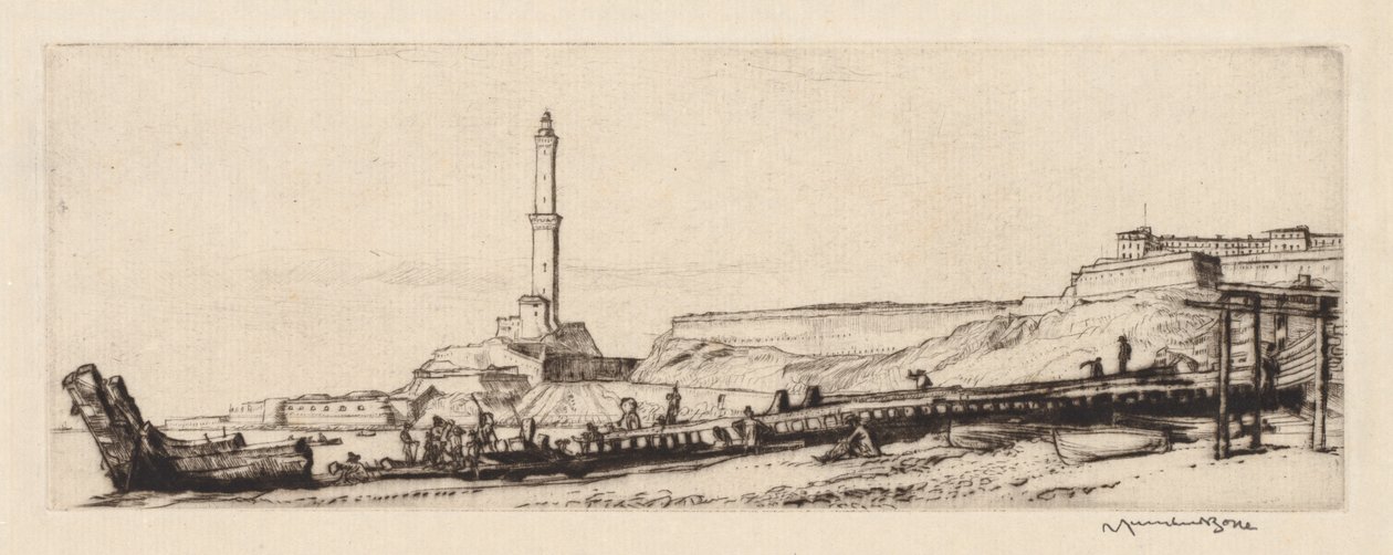 The Langterna, Genua av Muirhead Bone
