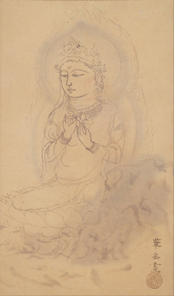 Seated Avalokiteshvara with Lotus av Murakami Kagaku