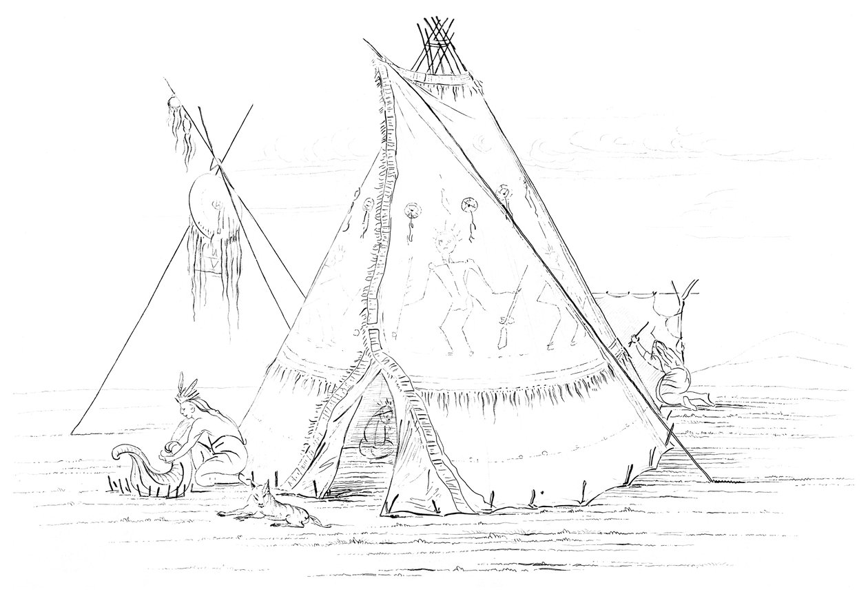 Teepee, 1841. av Myers and Co