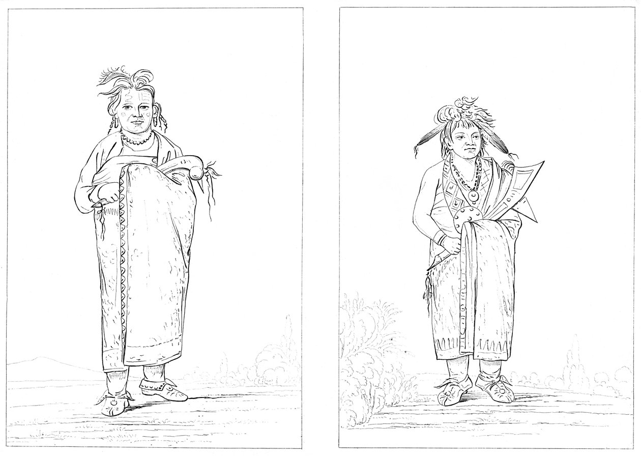 Winnebagoes, 1841. av Myers and Co