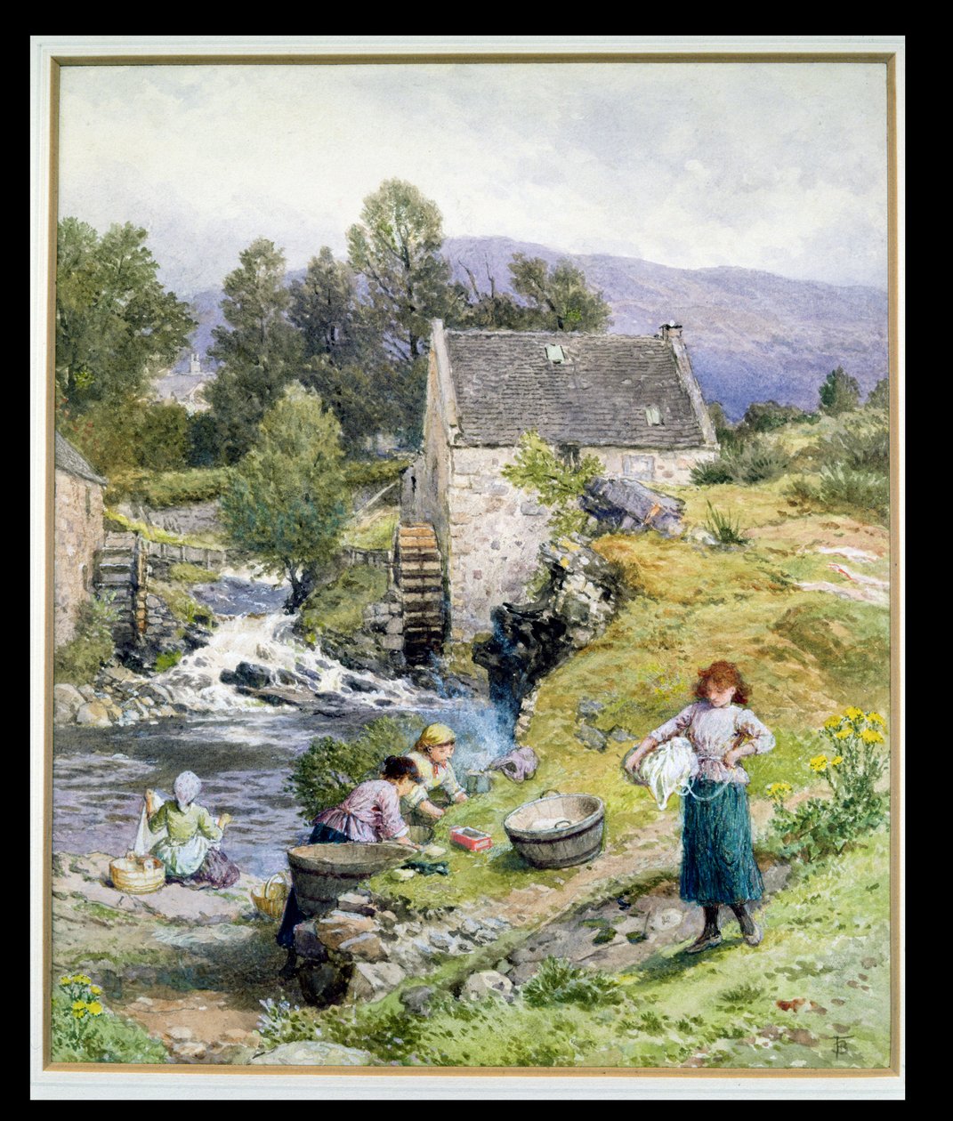 En Mill Pool av Myles Birket Foster