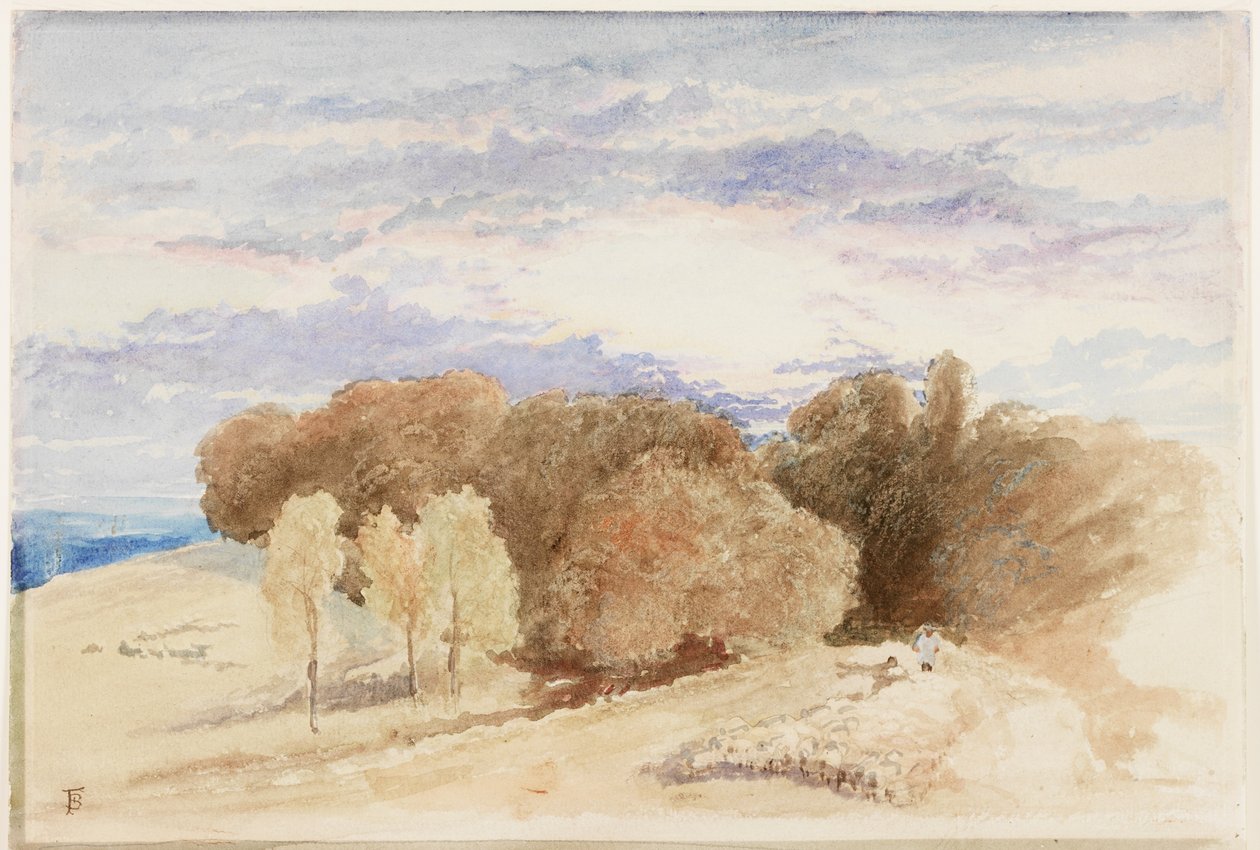 Arundel Park (penna och akvarell på papper) av Myles Birket Foster