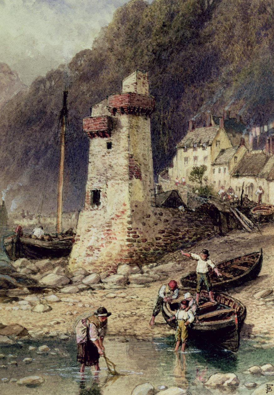 Lynmouth, Devonshireswed av Myles Birket Foster