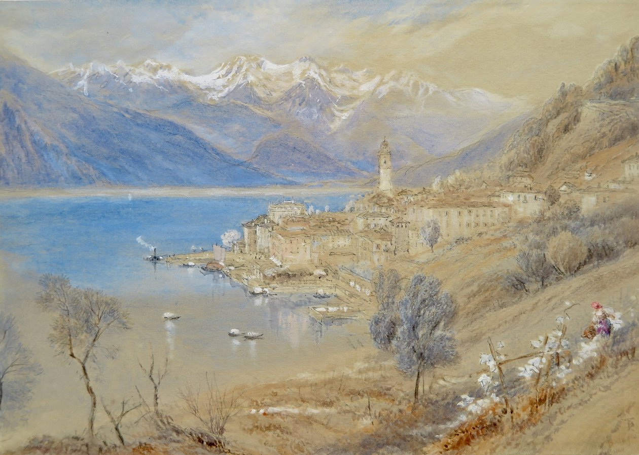 Bellagio, vid stranden av Comosjön av Myles Birket Foster
