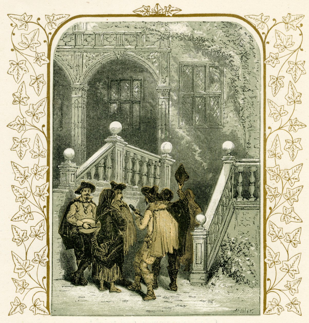 Julsånger - illustration av Birket Foster av Myles Birket Foster