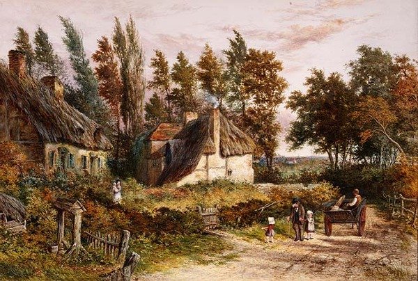 Country Scen av Myles Birket Foster