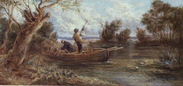 Att sätta ålfällor av Myles Birket Foster