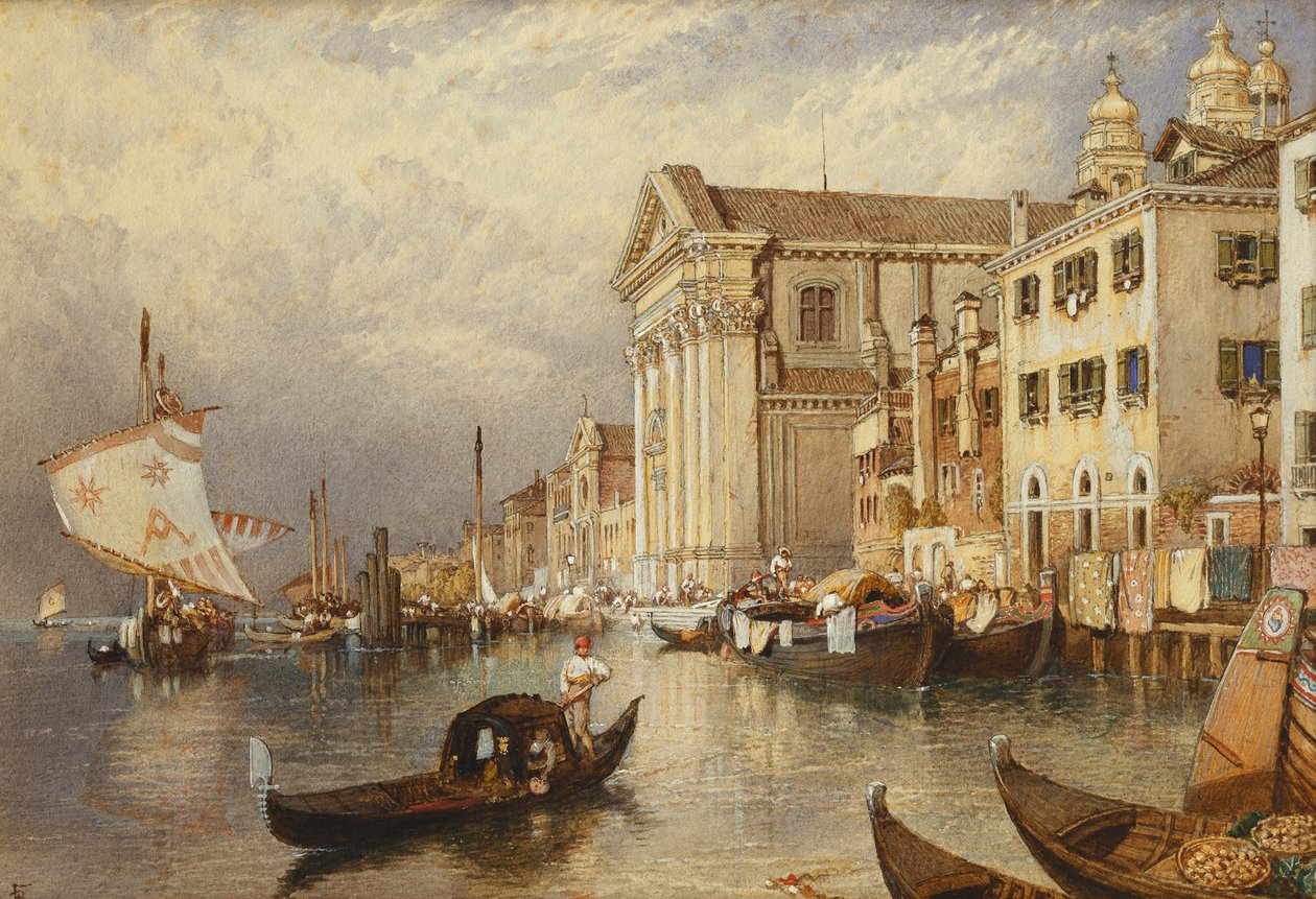 Kyrkan Santa Maria del Rosario eller Gesuati, Venedig, av Myles Birket Foster