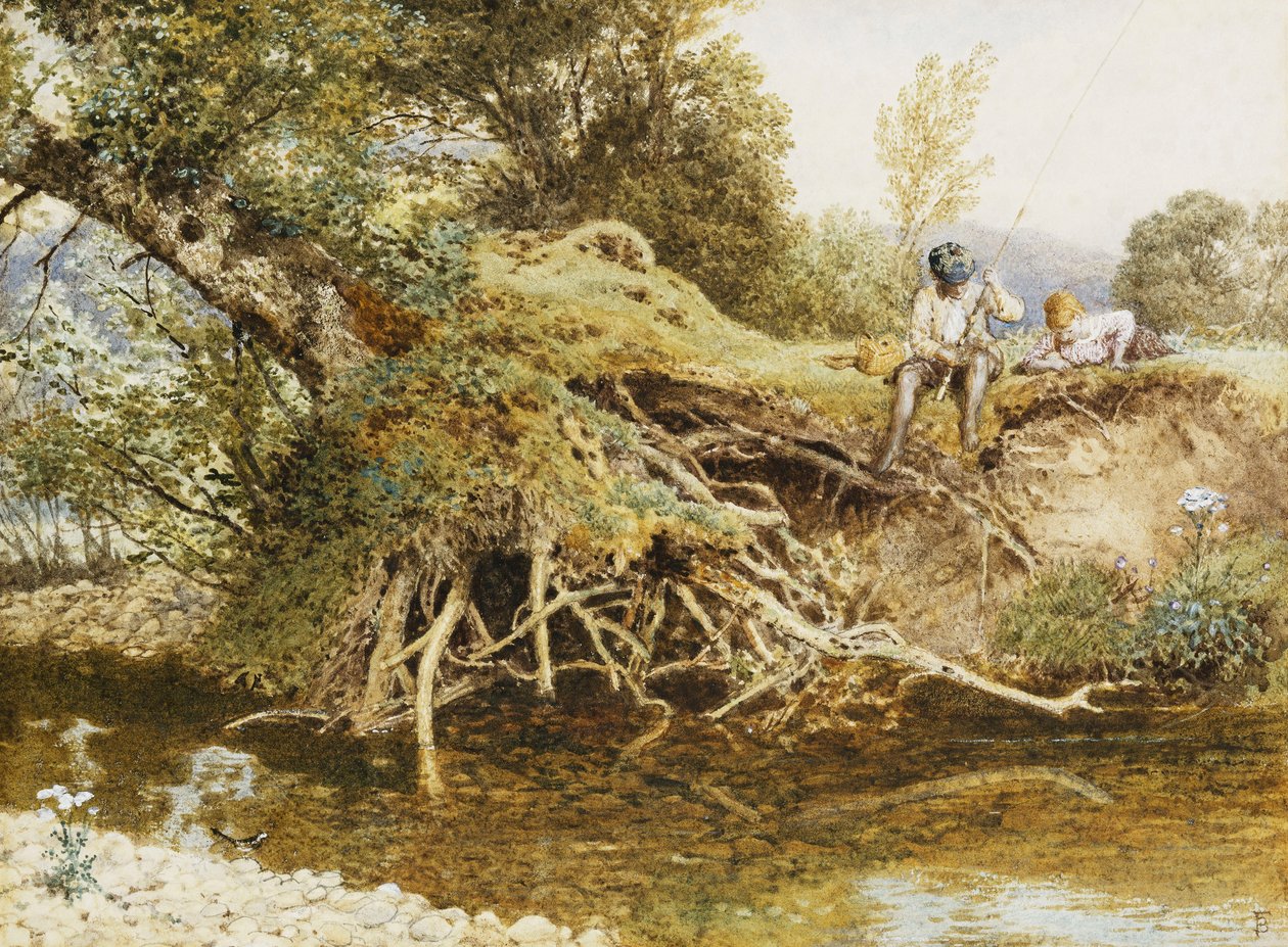 Den unga fiskaren, av Myles Birket Foster