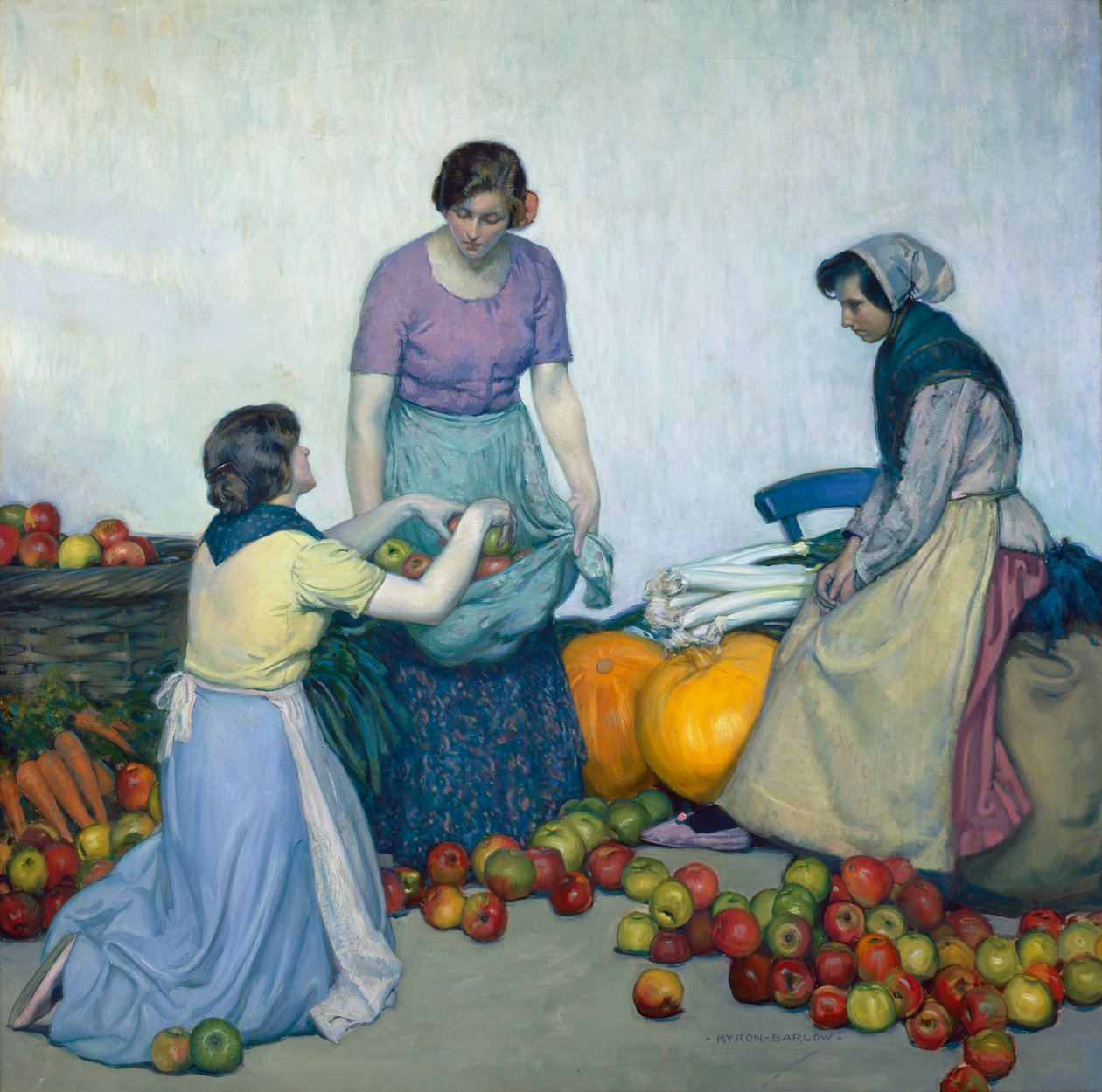 Äpplen, ca 1914 av Myron G. Barlow