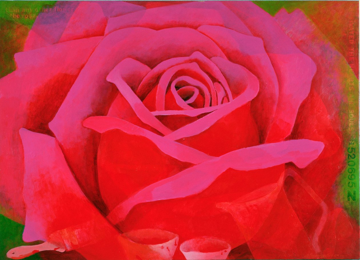 The Rose, 1995 (akryl på duk) av Myung Bo Sim