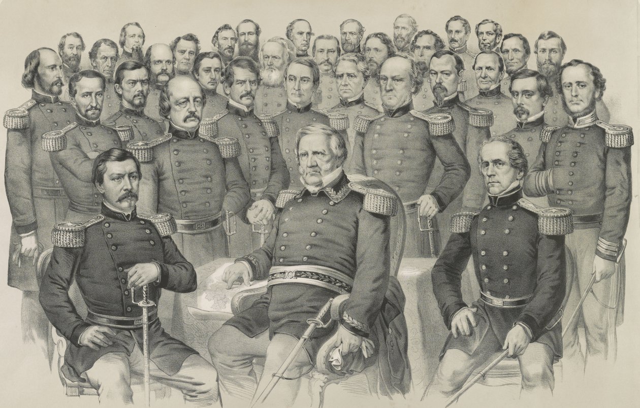 Unionens mästare, 1861 av Nathaniel Currier