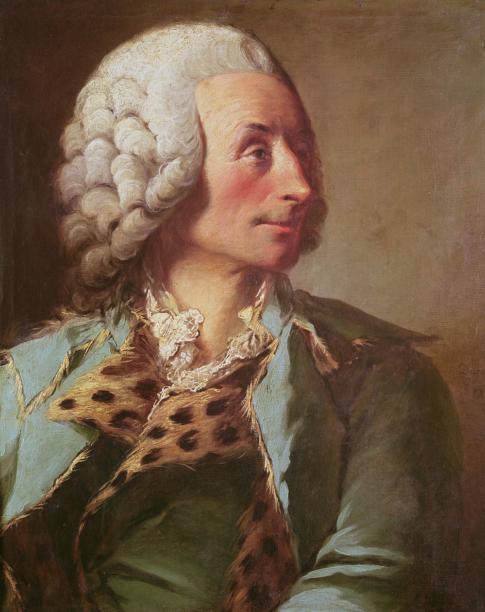 Porträtt av Claude Nicolas Le Cat (1700-68) av N. Dupont