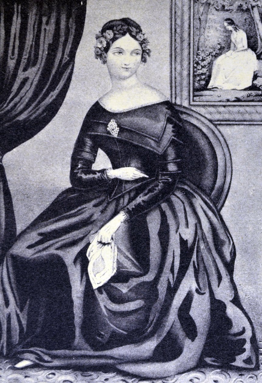 Currier & Ives Illustration 1800-talet. Julia av N. and Ives, J.M. Currier