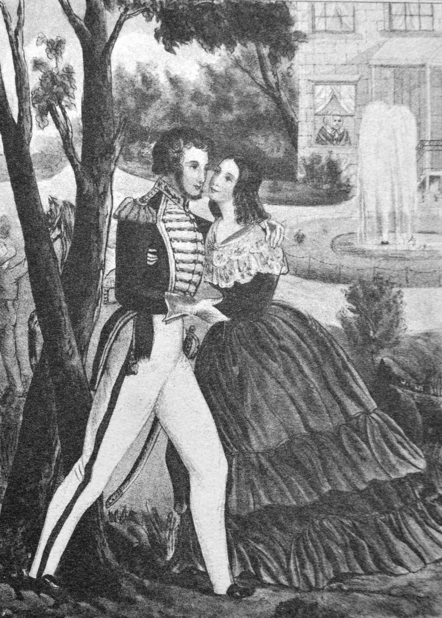 Currier & Ives Illustration 1800-talet. Soldater återvänder av N. and Ives, J.M. Currier