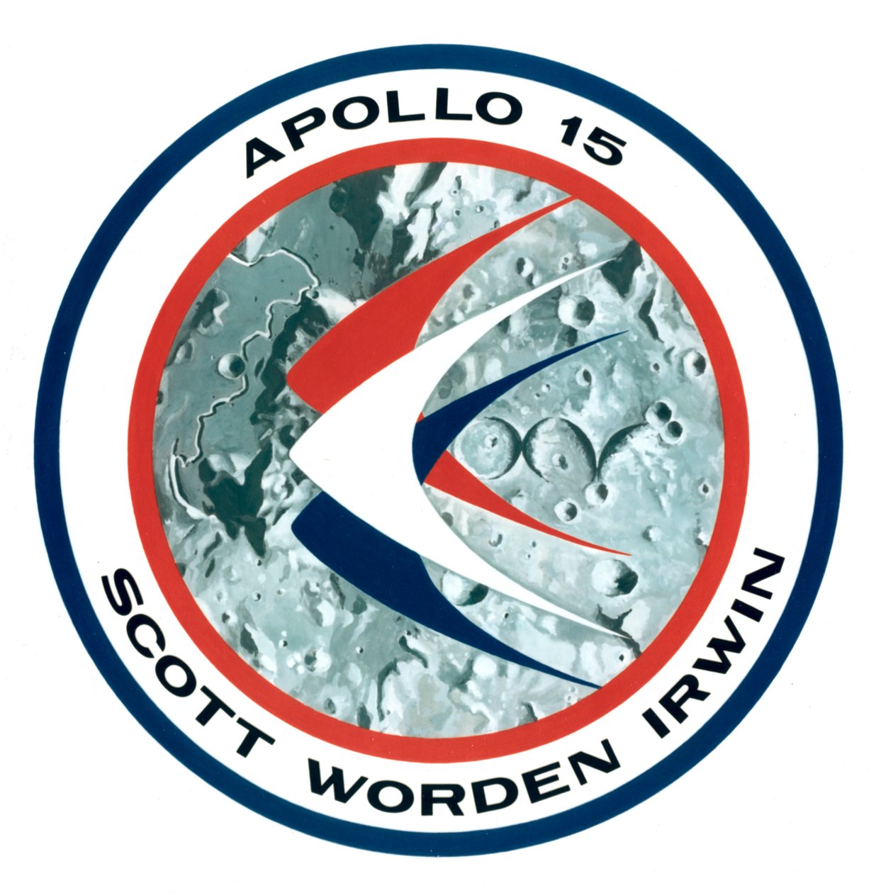 Apollo 15 månuppdragets insignier, 1971. av NASA Images